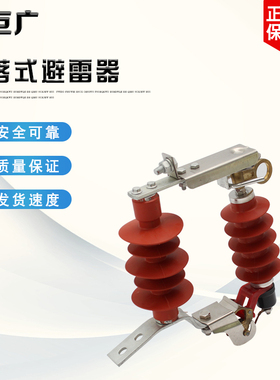 10KV可拆卸氧化锌避雷器YH5WS-17/50TB复合外套跌落式防雷器脱爆