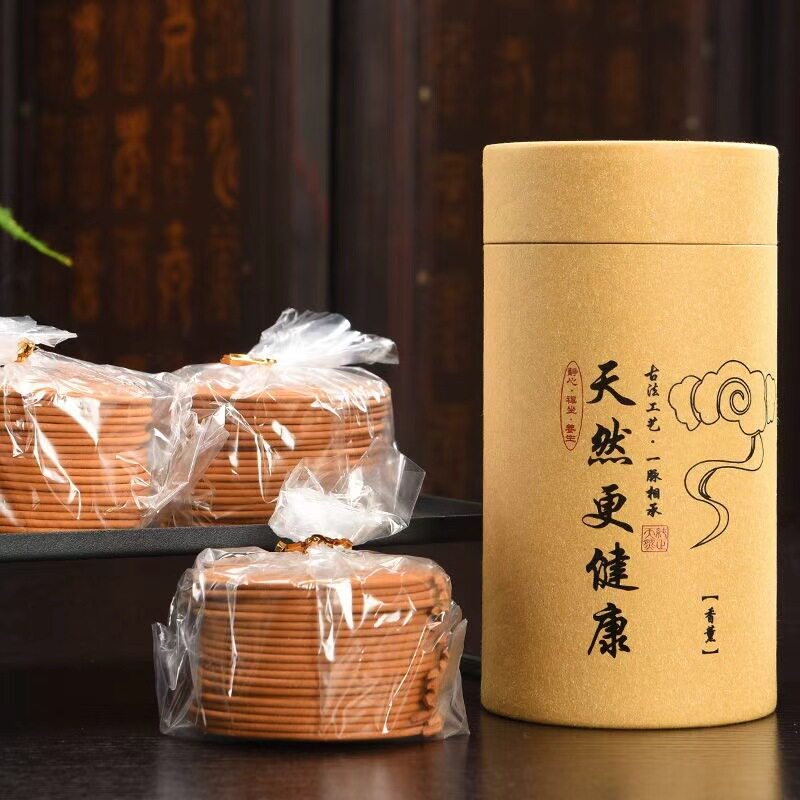 天然檀香盘香艾草香室内净化空桂花厕所净味玫瑰除臭香薰持久留香