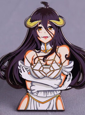 不死者之王Overlord 雅儿贝德徽章胸针动漫绅士ins 魔术贴 冰箱贴