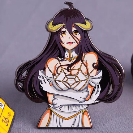 不死者之王Overlord 雅儿贝德徽章胸针动漫绅士ins 魔术贴 冰箱贴
