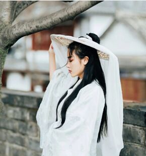 古风斗笠帽影视道具侠女斗笠影楼写真女斗笠幕离遮容防晒帽面纱