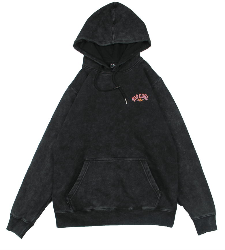 水洗做旧冲浪连帽卫衣