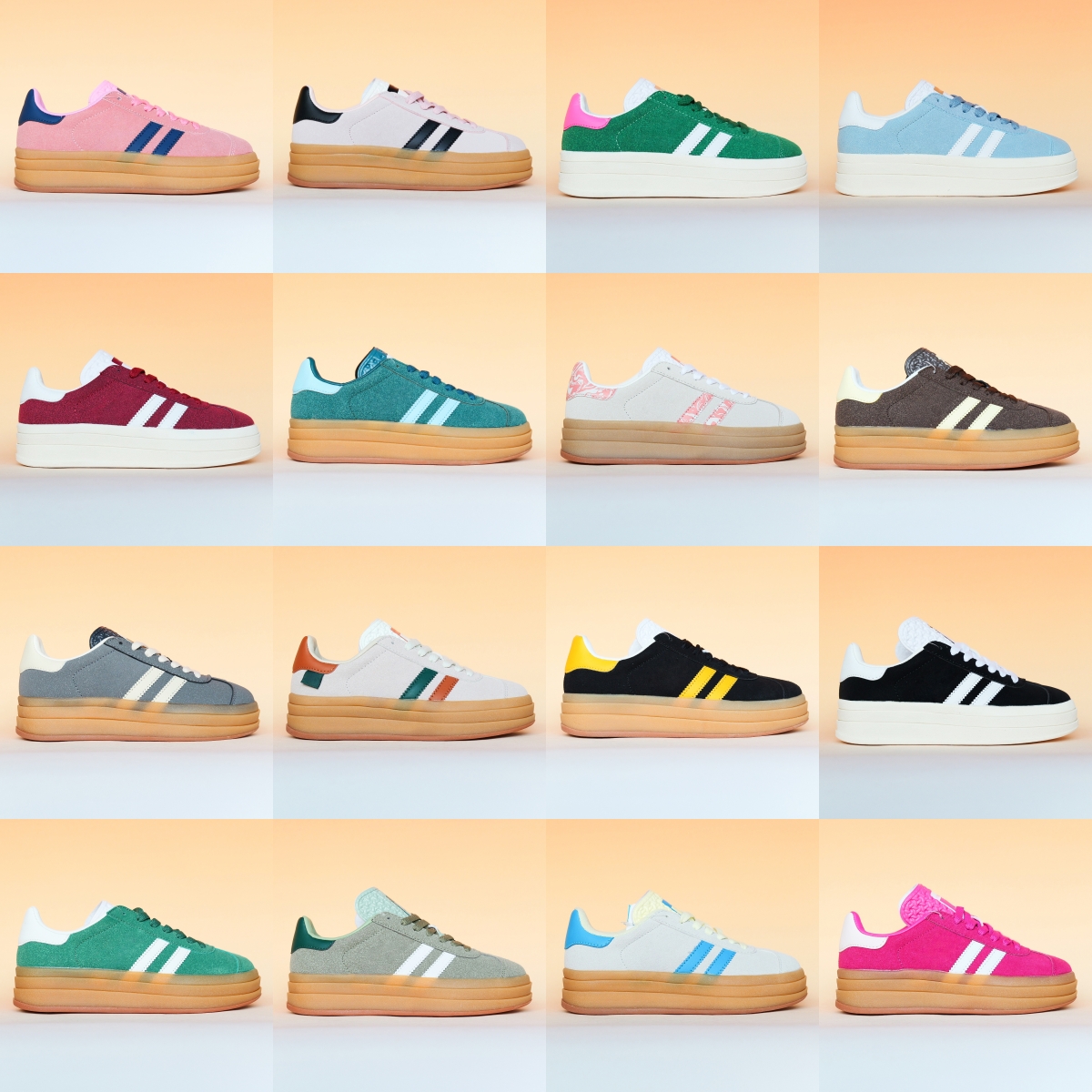 als Gazelle Bold 低帮 板鞋 男女同款 T头鞋 运动休闲鞋时尚通勤