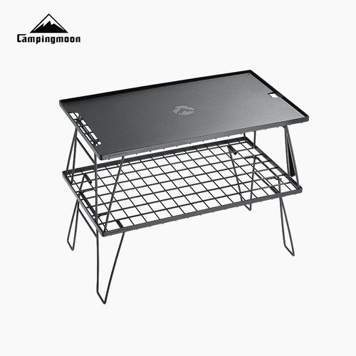 柯曼户外折叠桌露营置物架不锈钢