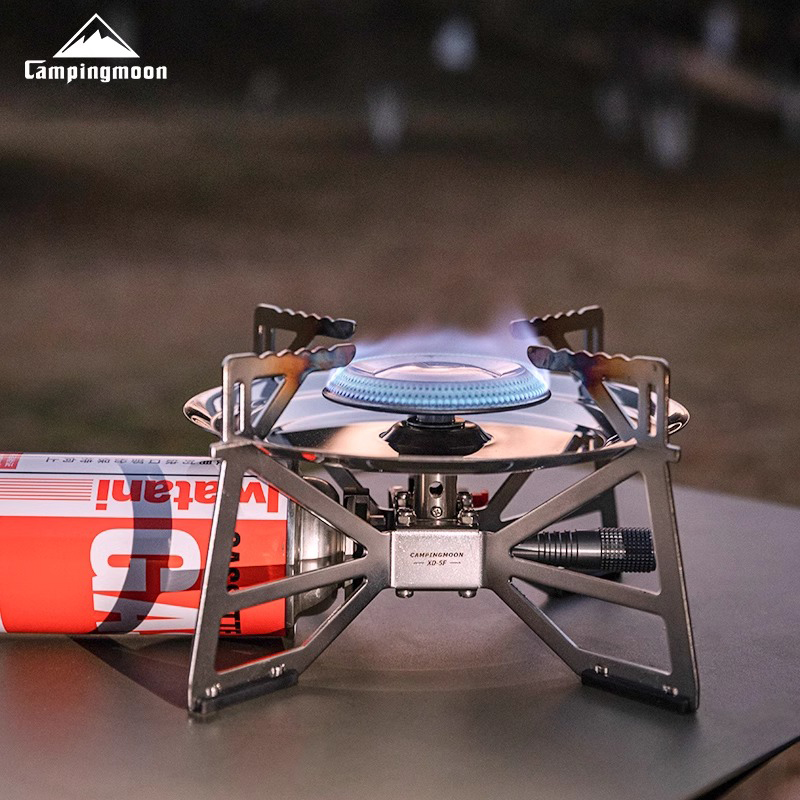 柯曼炫炎卡式炉户外便携瓦斯炉XD-5F大火力稳压炉头IGT桌面炉燃气