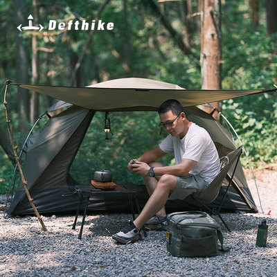迪飞客绿洲一体帐户外精致行军床帐篷离地帐便携防水单人钓鱼帐