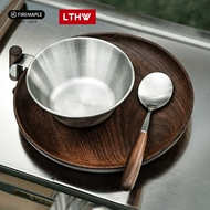 dụng cụ nấu bếp Huofengshanlan Bộ đồ ăn bằng thép không gỉ ngoài trời di động quả óc chó Đũa thìa cốc nước thiết bị cắm trại bữa ăn bát đĩa lò nướng nấu ăn dụng cụ nấu ăn