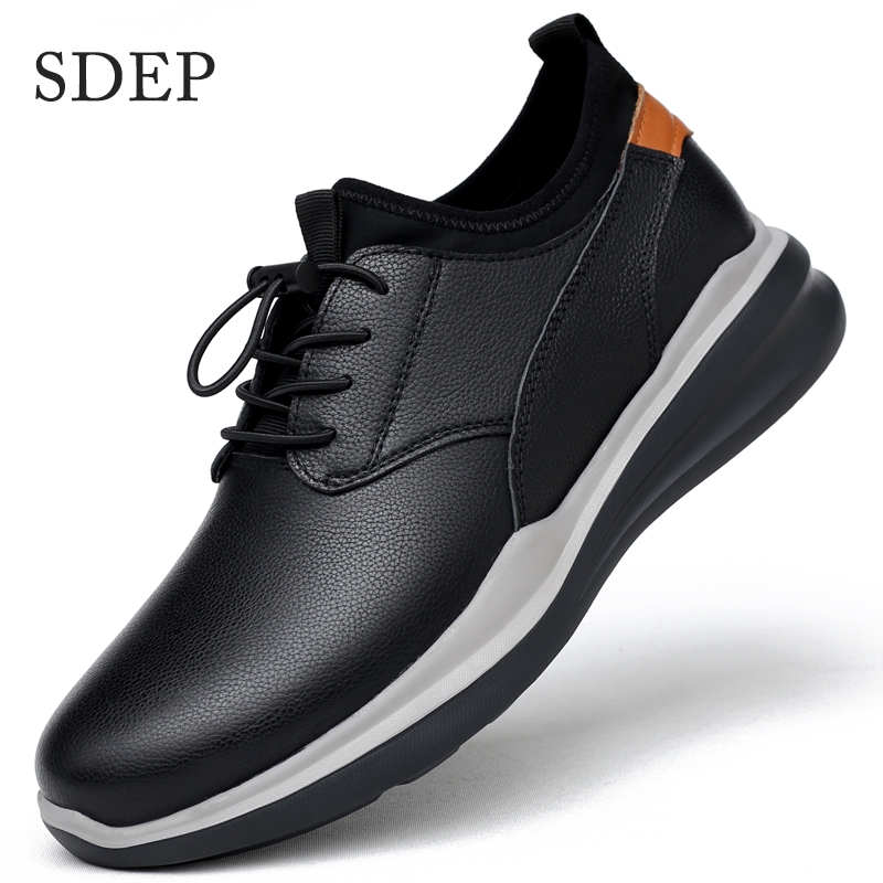 轻质减震 运动休闲 头层牛皮