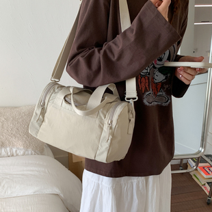 大容量手提包女2025新款休闲斜挎包短途旅行运动健身瑜伽包单肩包