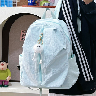 韩版小背包女轻便简约户外通勤外出旅行双肩包女学院风大学生书包