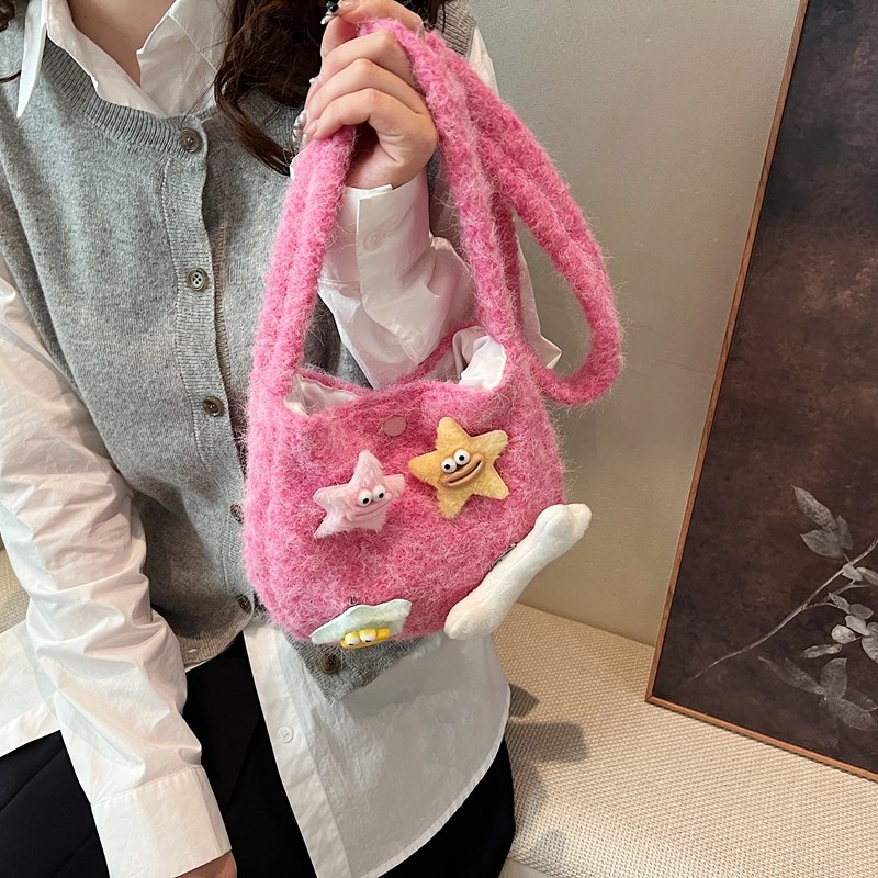 2026自制鸡蛋包包马卡龙毛绒椭圆可爱小斜挎单肩背包女蛋壳毛呢包,箱包皮具/热销女包/男包,通用款女包,淘宝优惠券,粉丝福利购,淘宝优惠卷