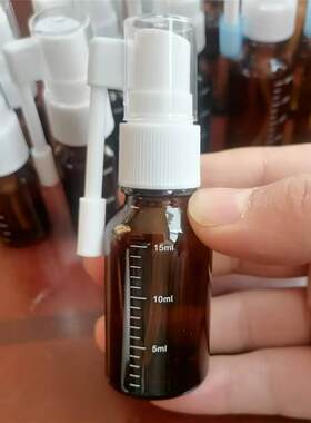茶色玻璃摇杆象喷瓶喷鼻器雾化瓶