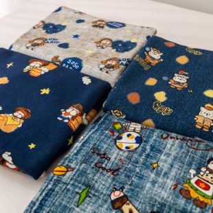 清仓2 BooBoo 奥戴尔大毛圈布料卫衣裤加厚柔软卡通手工面料