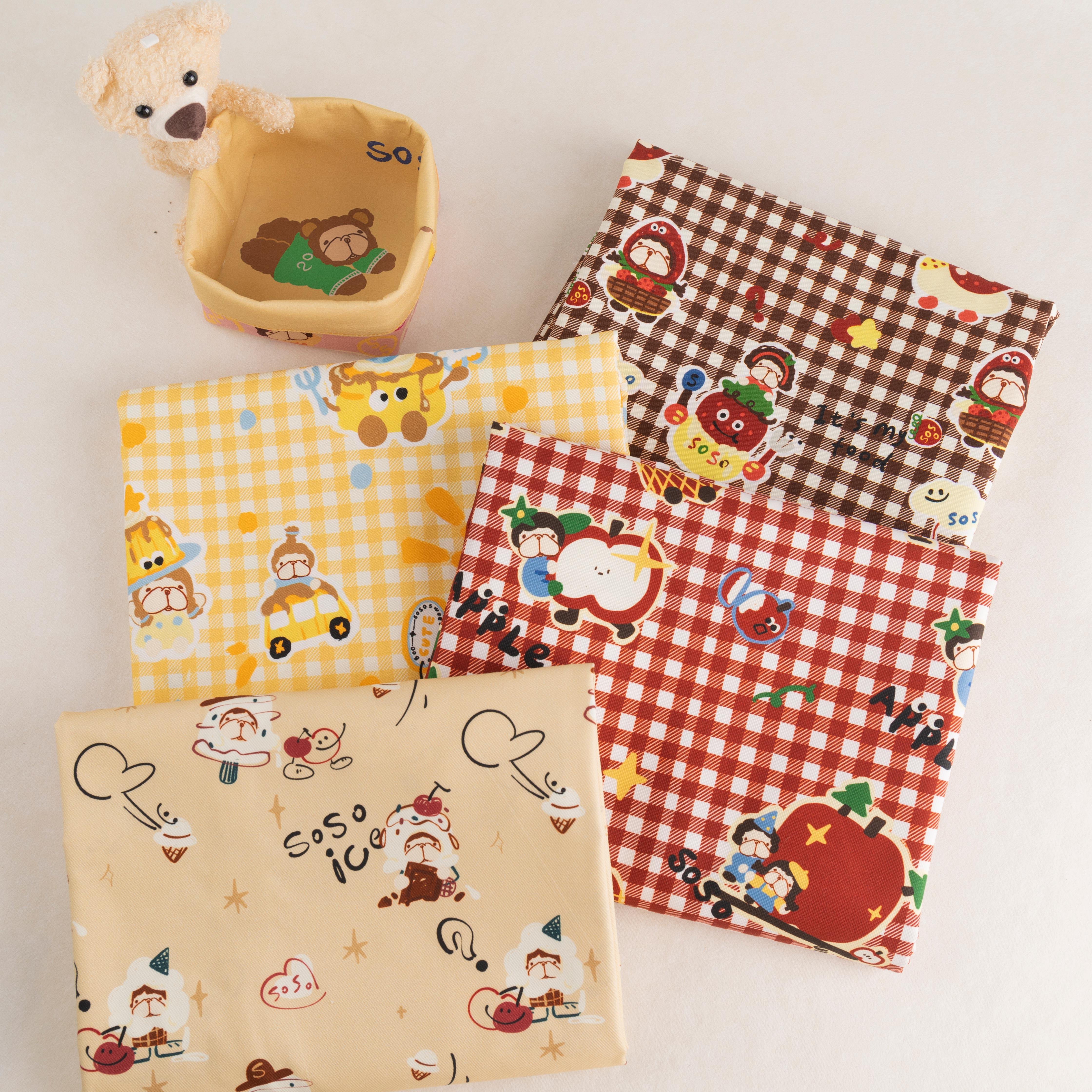 BooBoo布布 天丝纯棉 精梳斜纹无弹纱卡印花布料 衬衫连衣裙西装,纺织面料/辅料/配套,纱卡,淘宝优惠券,粉丝福利购,淘宝优惠卷