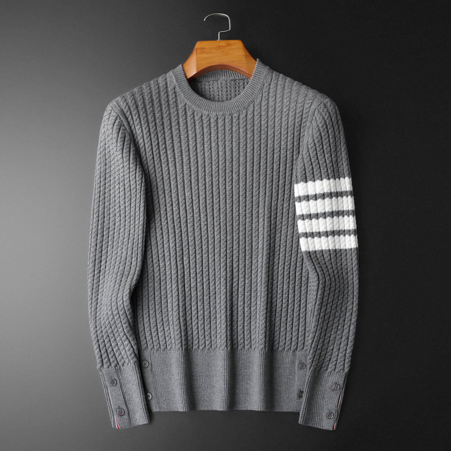 2025森林猎人冬季男长袖圆领羊毛衫针织衫毛衣2566p135，男装针织衫/毛衣，电商D222