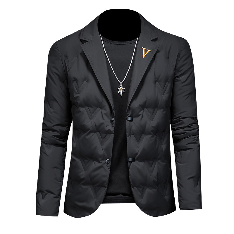 D222档口冬西装90%白鸭绒西装羽绒服外套羽绒服5509p245,男装羽绒服,电商D222