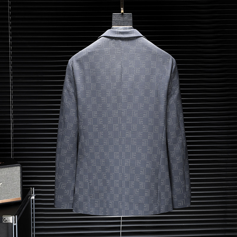 2026春秋新款压花小西装男休闲便西服四季外套B3306P175,男装西服,电商D222