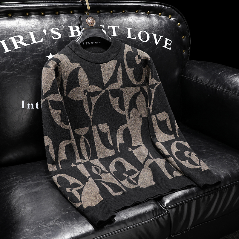 冬季D222男士羊毛衫半高领加厚毛衣针织衫毛织衫23605p135，男装针织衫/毛衣，电商D222