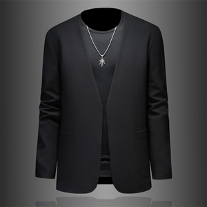 2026春秋季潮流宽松无领马吉拉小西男装欧版西装8863p190,男装西服,电商D222