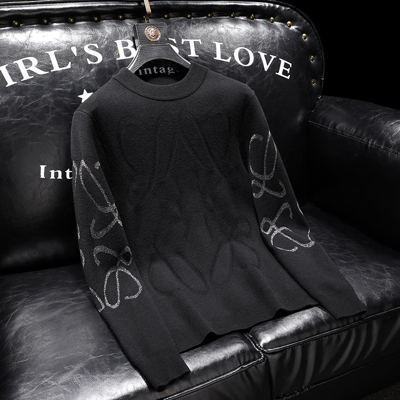 冬季D222男装毛衣半高领羊毛衫加厚针织衫毛织衫23609p135，男装针织衫/毛衣，电商D222