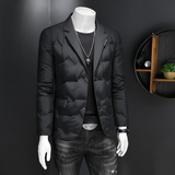 2025西装男装90%白鸭绒羽绒服冬装外套5658p245，男装羽绒服，电商D222