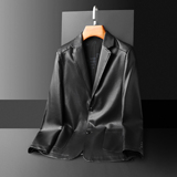 2026男装皮衣西装皮衣外套休闲皮夹克1866p135，男装皮衣，电商D222