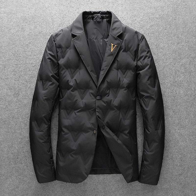 森林猎人新款男士西装90白鸭绒西装羽绒服外套羽绒服5509p245,男装羽绒服,电商D222
