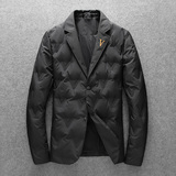 森林猎人新款男士西装90白鸭绒西装羽绒服外套羽绒服5509p245，男装羽绒服，电商D222