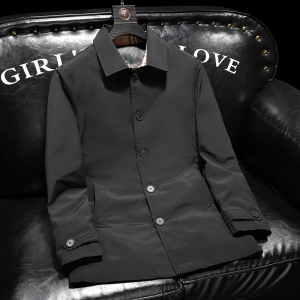 2026冬季中长款羽绒服新款男90%白鸭绒外套翻领1101p265图片