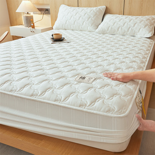 埃迪蒙托2025新款床垫A类亲肤提花新疆棉花夹棉床笠床垫保护套