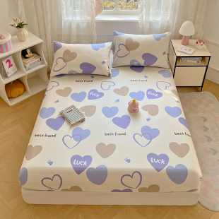 埃迪蒙托新品居家全棉床笠ins纯棉单品床垫套枕套两件套三件套