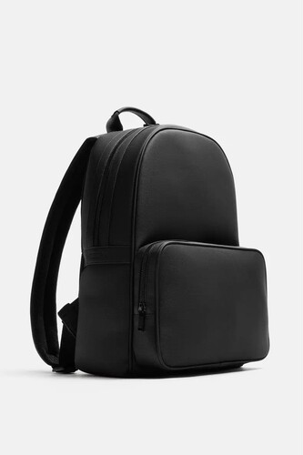 香港专柜2025新品男包黑色压胶饰层外出双肩背包旅行包电脑包书包