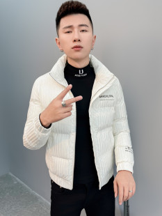 冬季新款羽绒棉衣男韩版潮流帅气修身短款棉服百搭时尚加厚男外套