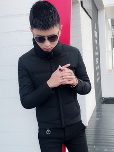冬季棉衣外套男士韩版潮流百搭棉服修身短款立领纯色流行青年棉袄