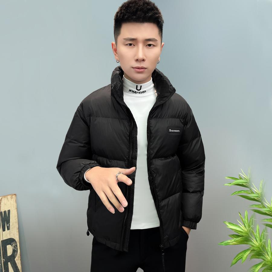 2025冬季时尚立领短款潮男轻便羽绒服韩版潮流修身保暖男羽绒外套