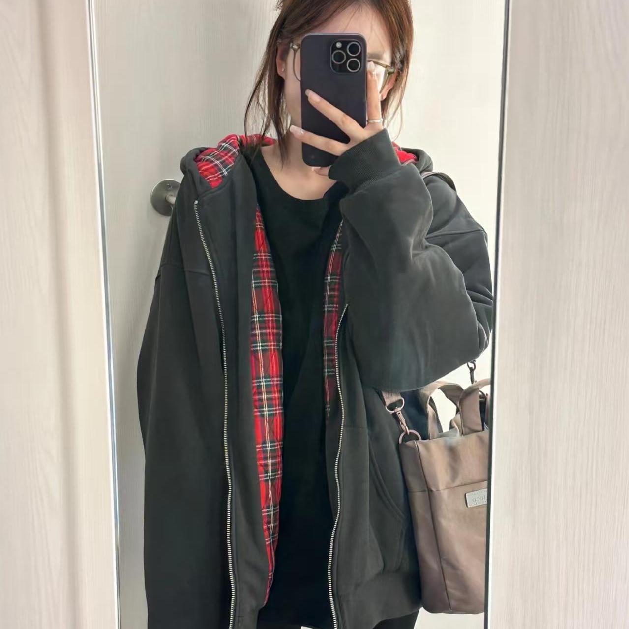 bm棉衣棉服夹棉卫衣外套女