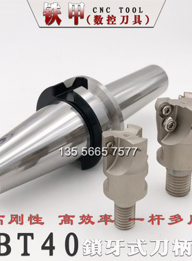 台湾HAVIS 锁牙式可换头 抗震铣刀柄BT30 BT40-M8 10 12 16-60 70