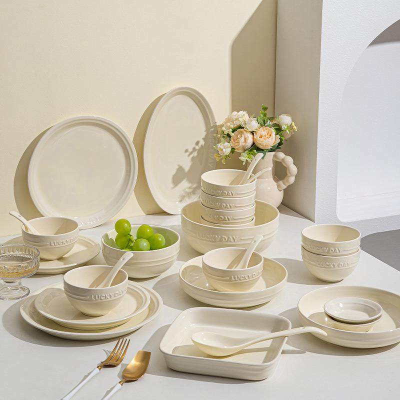 10英寸盘子菜盘家用陶瓷餐盘牛排盘创意西餐盘浅盘自助餐盘早餐盘,餐饮具,餐具瓷器套装,淘宝优惠券,粉丝福利购,淘宝优惠卷