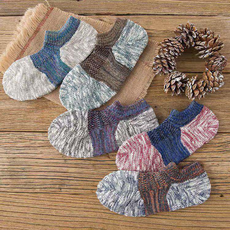 厚袜子男士毛巾袜短袜短款春秋季加绒加厚保暖毛巾底纯棉船袜秋冬