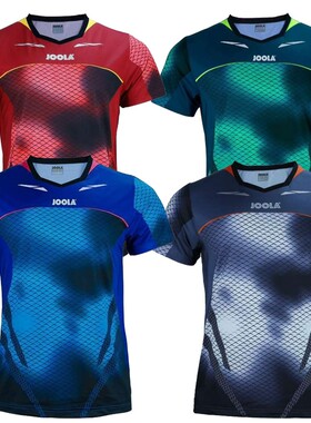正品JOOLA尤拉乒乓球服训练服运动短袖圆领上衣球衣短T恤771麒麟