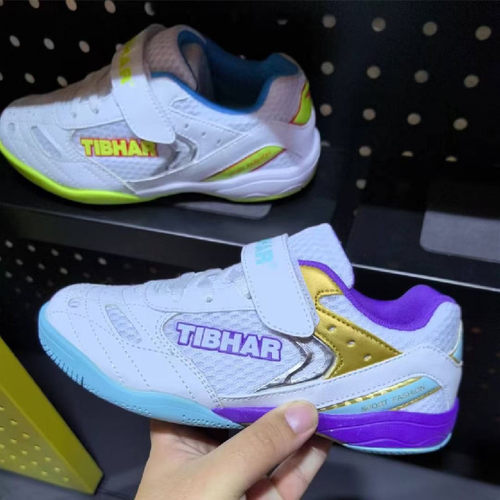 现货新品TIBHAR德国挺拔乒乓球鞋儿童男女防滑耐磨透气运动鞋飞羽