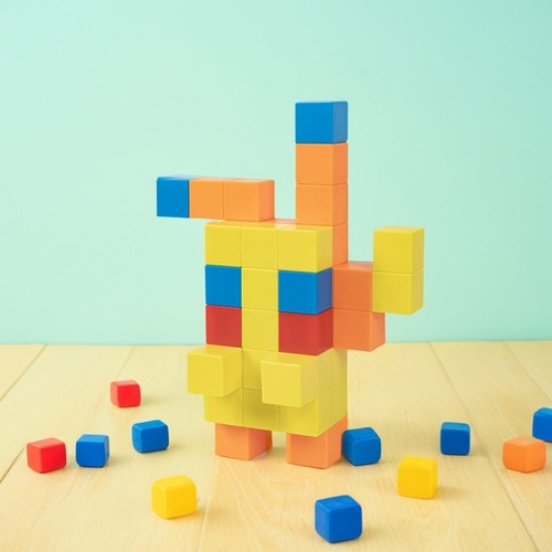 3.33厘米益智大磁力方块积木拼搭疯狂3D大脑风暴立体几何建构模型