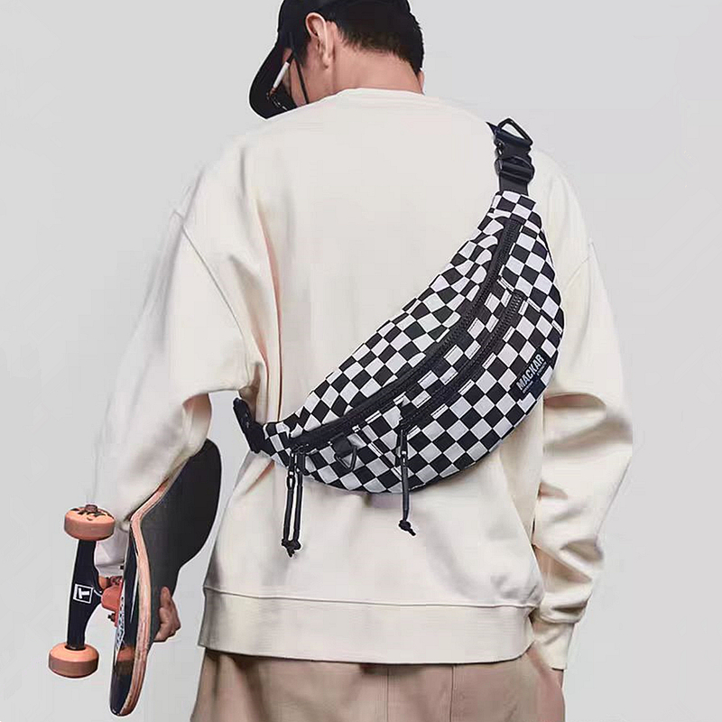 MACKAR户外运动旅行腰包男大容量胸包多功能单肩包城市出行斜挎包