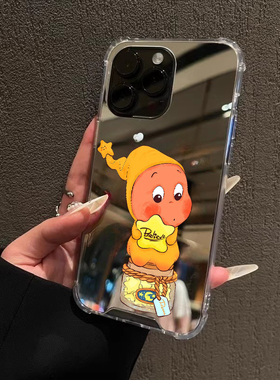 许愿瓶星星人适用苹果17promax镜面一加15手机壳华为P70pro荣耀500发财OPPOReno14小米15vivox100可爱三星s26