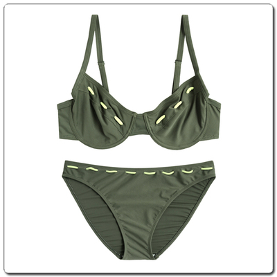 外贸欧美大胸泳装罩杯超薄比基尼