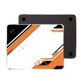 金属铝合金鼠标垫小号电竞游戏滑鼠垫硬质皮革防滑垫子男生电脑垫