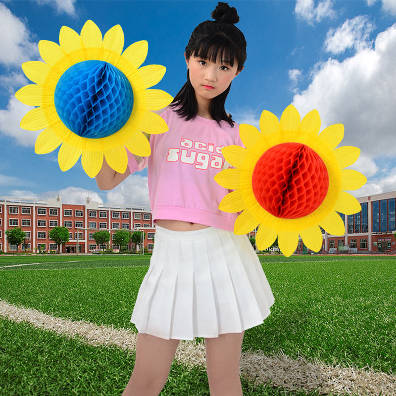 手翻花向日葵合唱儿童舞蹈道具