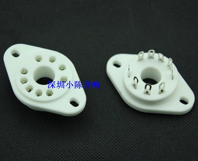 9脚陶瓷电子管管座九脚胆插座GZC9-P 适合西门子RS1003 F3A射频管