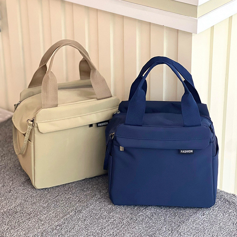 上班带饭手提包包多口袋防水保温饭盒包学生便当包妈咪外出手拎包