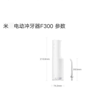 伞射脉冲水牙线口腔清洁洗牙器 米jia电动冲牙器F300家用便携式